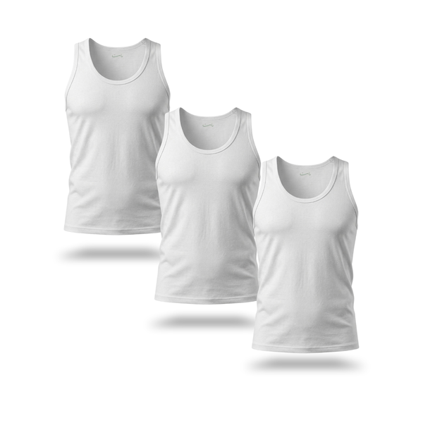 Men’s 3-Pack 100% Cotton Undershirts