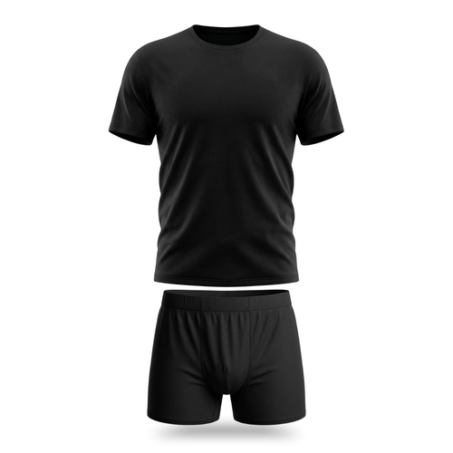 Men’s 100% Cotton Short Sleeve T-Shirt & Shorts Set